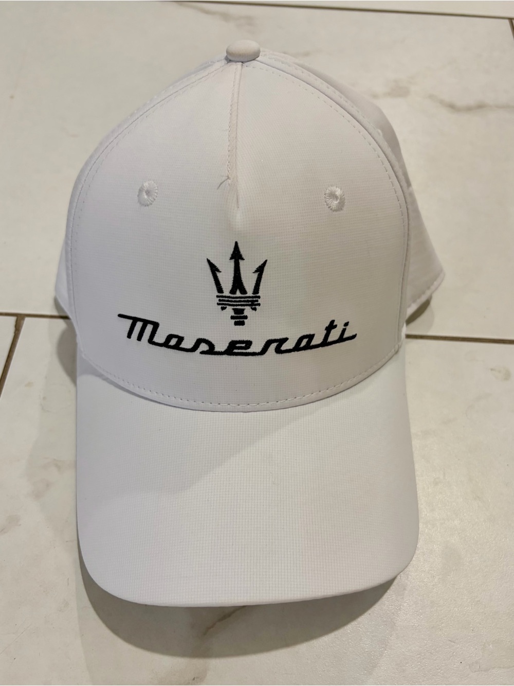 White Logo Baseball Cap